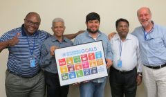 (From left to right) Claretian Fathers from Ghana, Sri Lanka, Colombia, India, and Brazil participate in JCoR’s orientation session for the 2019 High-Level Political Forum on Sustainable Development